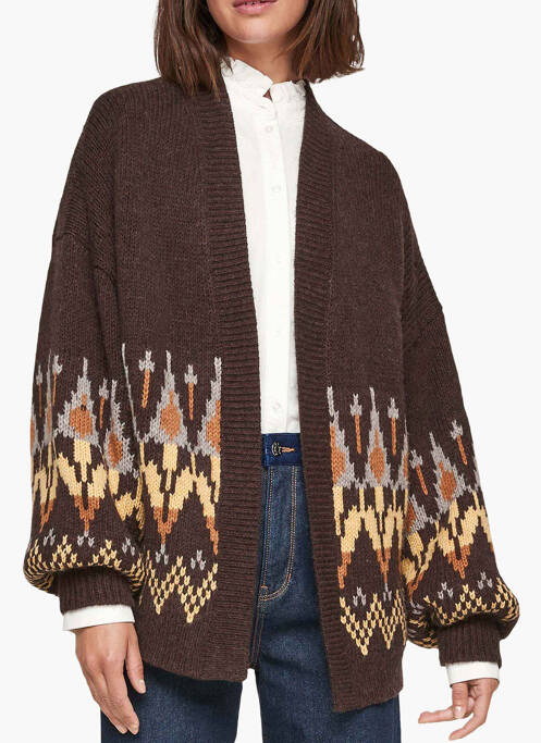 Vestă cu mâneci lungi maro S.OLIVER femme