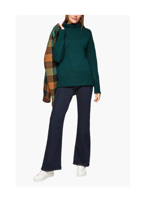 Pulover cu guler înalt verde S.OLIVER femeie