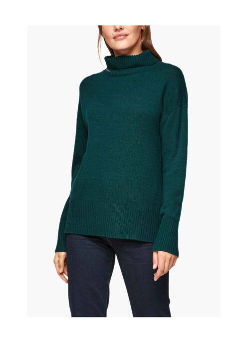 Pulover cu guler înalt verde S.OLIVER femeie