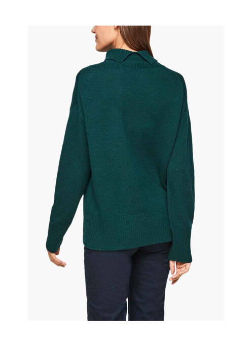 Pulover cu guler înalt verde S.OLIVER femeie