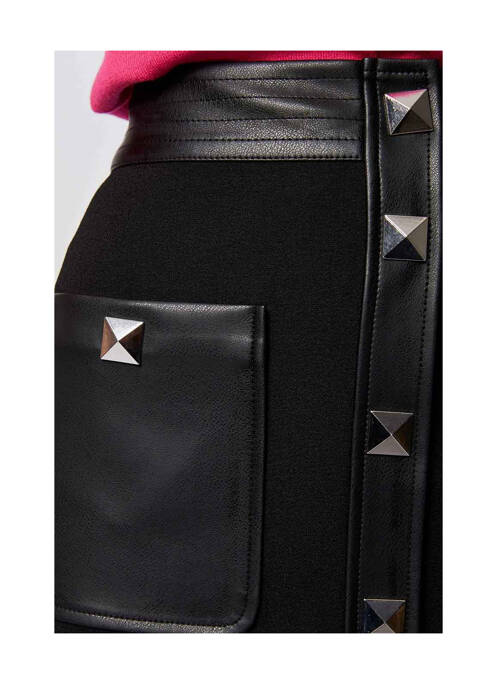 Fustă scurtă negru MORGAN femeie