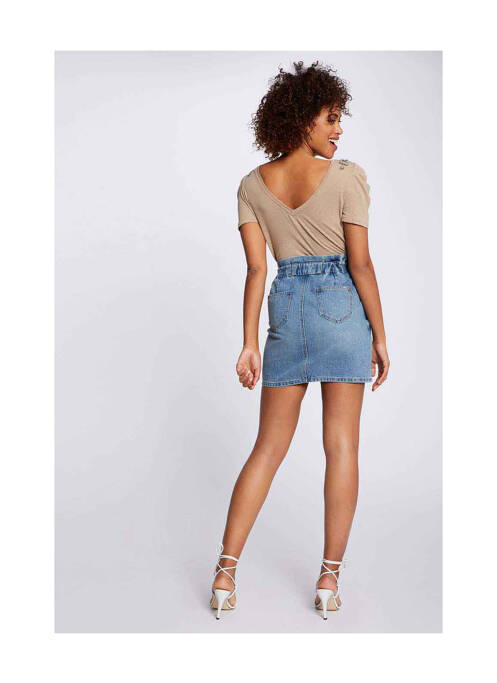 Fustă scurtă albastru MORGAN femeie