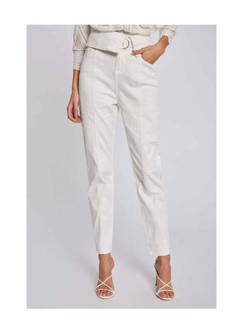 Pantalon slim bej MORGAN femeie