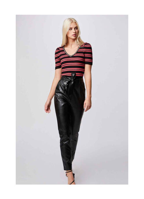 Pantalon slim negru MORGAN femeie