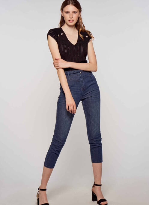 Blugi cu croială slim albastru MORGAN femme