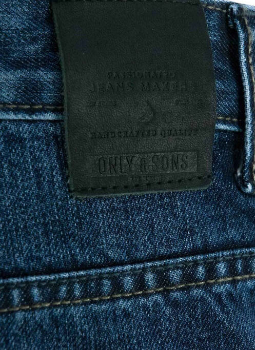 Blugi cu croială slim albastru ONLY&SONS bărbat