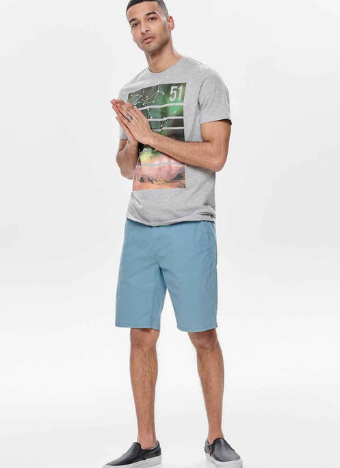 Șort albastru ONLY&SONS bărbat