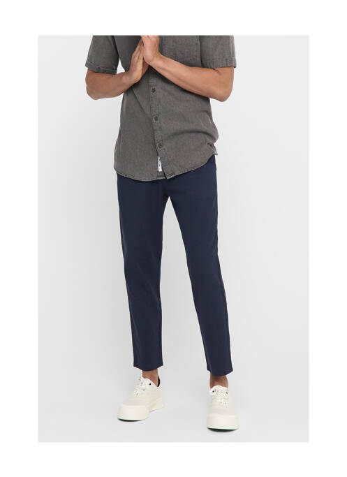 Pantalon chino taupe ONLY&SONS bărbat