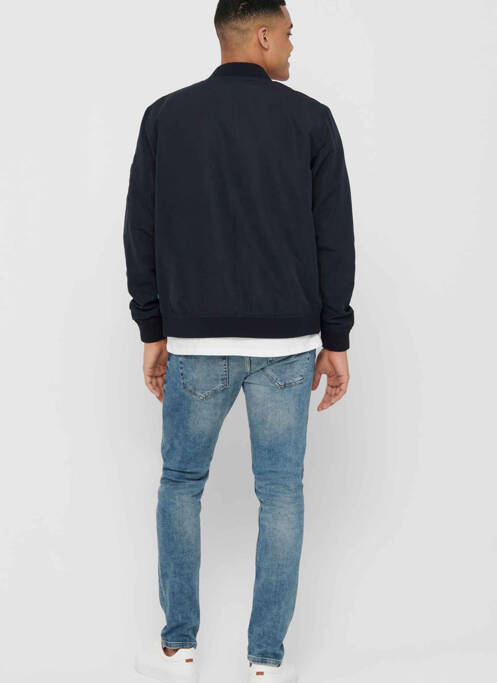 Jachete casual albastru ONLY&SONS bărbat