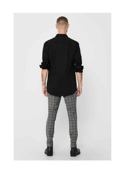 Cămașă cu mâneci lungi negru ONLY&SONS bărbat