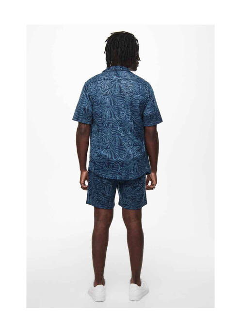 Cămașă cu mâneci scurte albastru ONLY&SONS bărbat