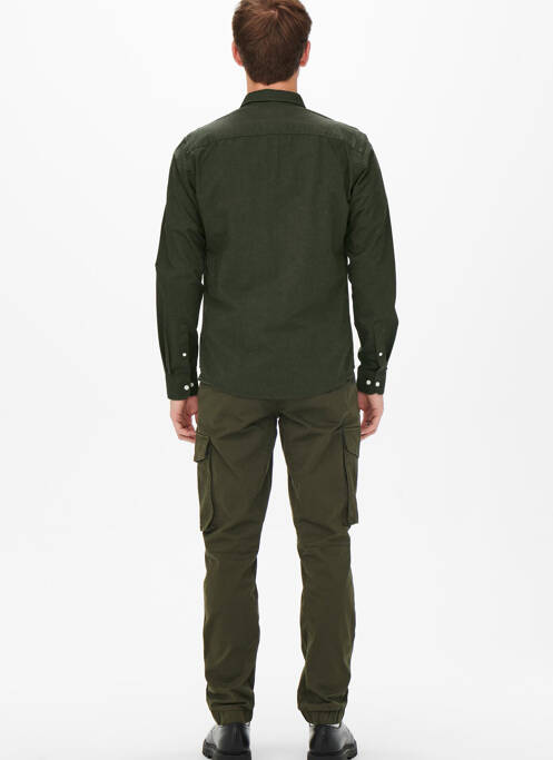 Cămașă cu mâneci lungi verde ONLY&SONS bărbat