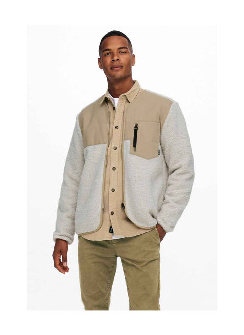 Jachete casual alb ONLY&SONS bărbat