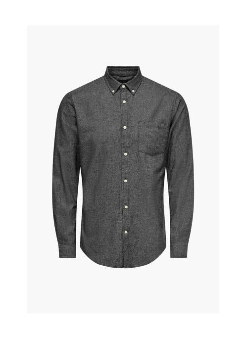 Cămașă cu mâneci lungi negru ONLY&SONS bărbat