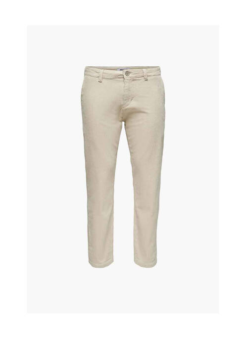 Pantalon chino alb ONLY&SONS bărbat