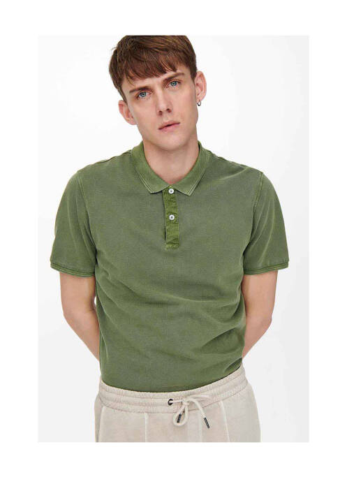 Polo verde ONLY&SONS bărbat