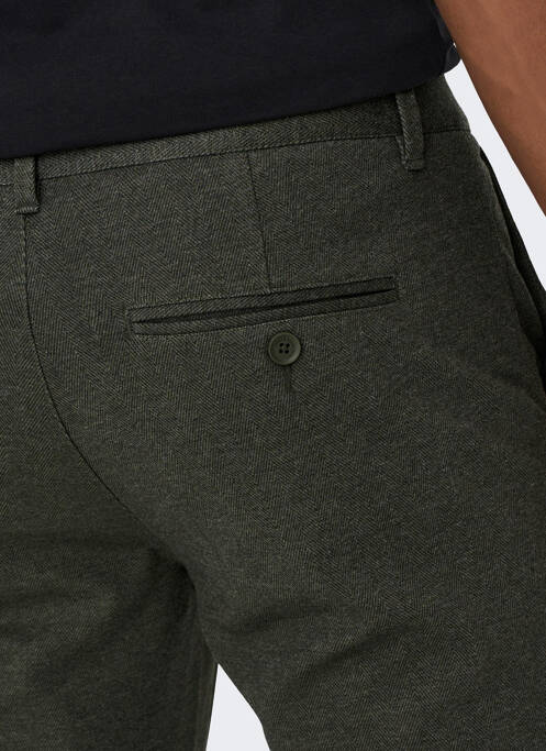 Pantalon chino verde ONLY&SONS bărbat