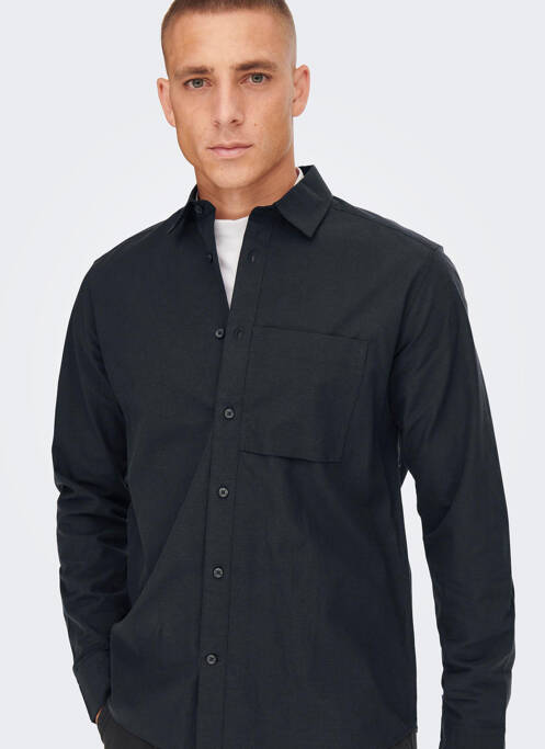 Cămașă cu mâneci lungi albastru ONLY&SONS bărbat