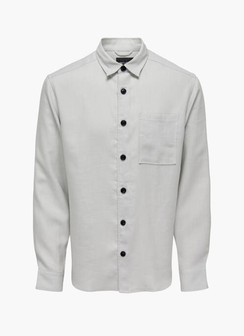 Cămașă cu mâneci lungi gri ONLY&SONS bărbat