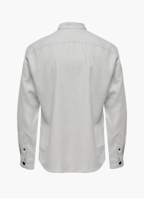 Cămașă cu mâneci lungi gri ONLY&SONS bărbat