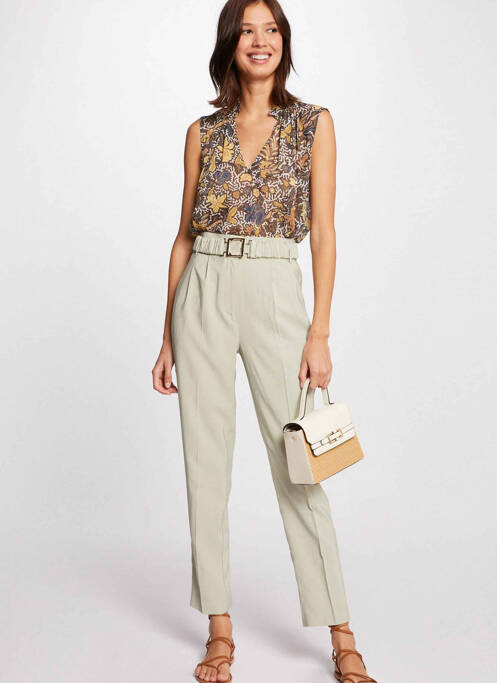 Pantalon drept verde MORGAN femeie