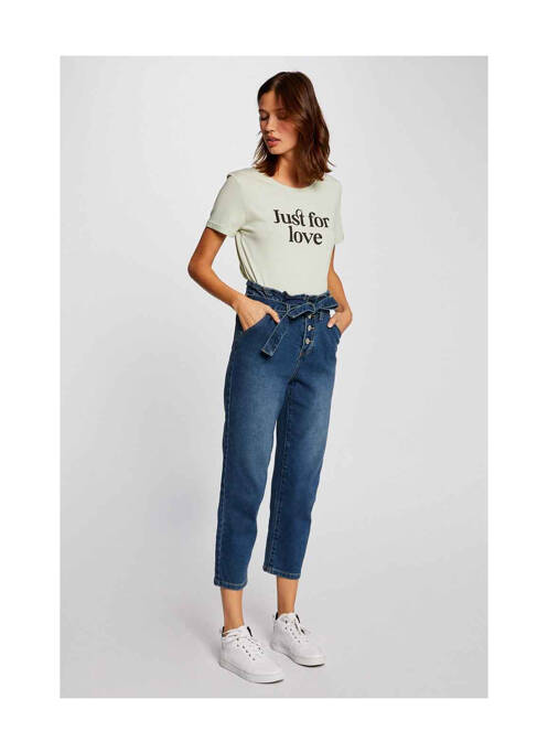 Blugi croială Mom albastru MORGAN femeie