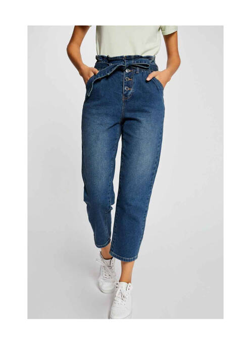 Blugi croială Mom albastru MORGAN femeie