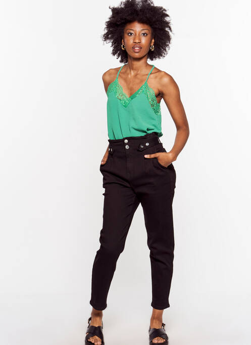 Blugi cu croială slim negru MORGAN femeie