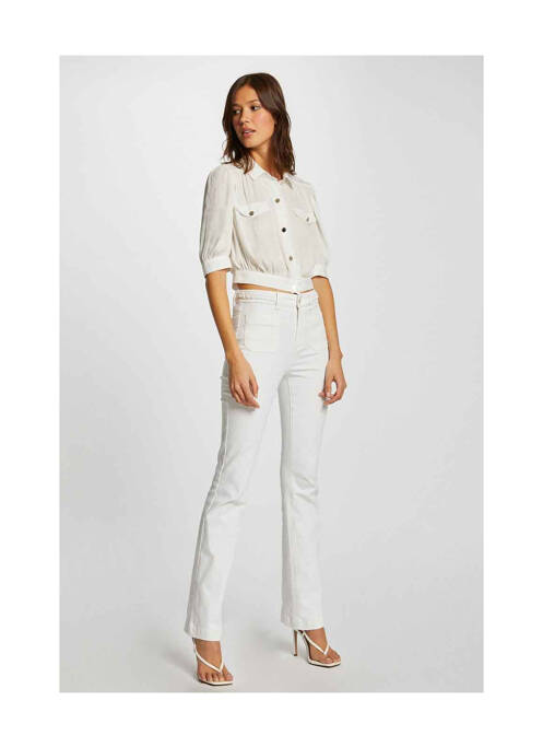 Blugi bootcut alb MORGAN femeie