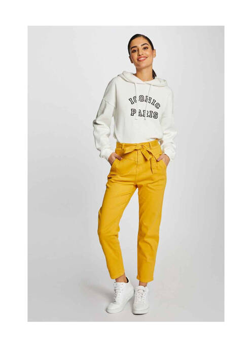 Pantalon 7/8 galben MORGAN femeie