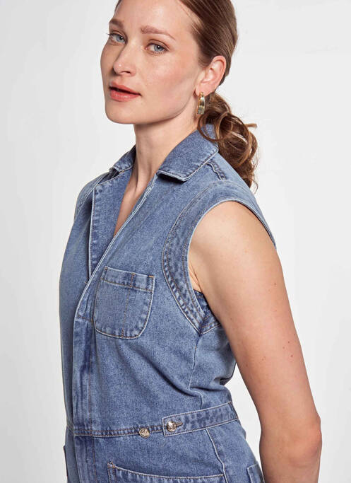 Salopetă scurtă albastru MORGAN femeie