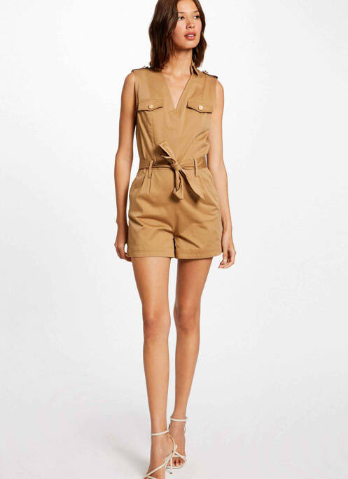 Salopetă scurtă maro MORGAN femeie