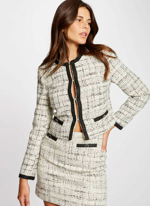 Fustă scurtă alb MORGAN femeie