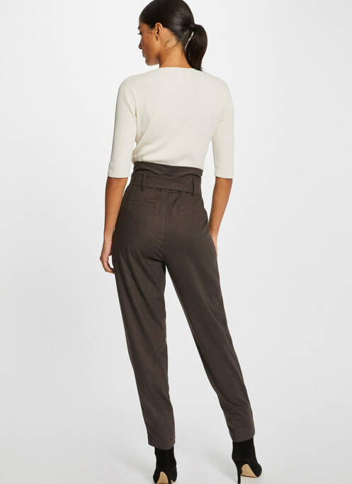 Pantalon slim maro MORGAN femeie