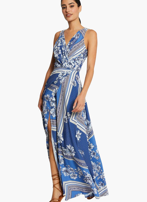 Rochie lungă albastru MORGAN femeie