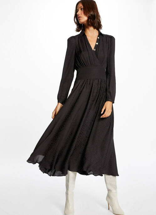 Rochie lungă negru MORGAN femeie