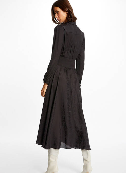 Rochie lungă negru MORGAN femeie