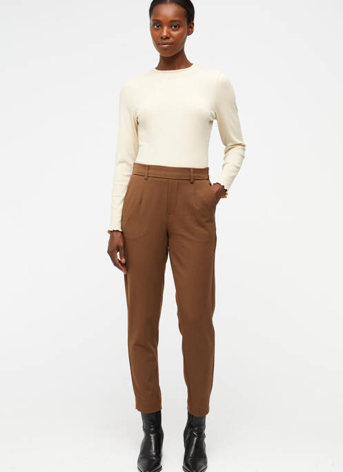 Pantalon slim maro OBJECT femeie