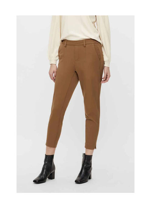 Pantalon chino maro OBJECT femeie