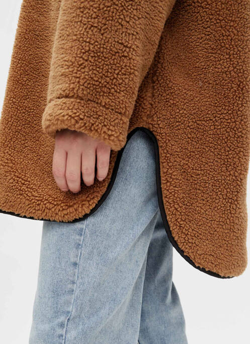 Pulover cu guler înalt maro OBJECT femeie