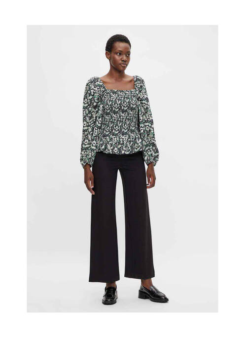 Pantalon larg negru OBJECT femeie