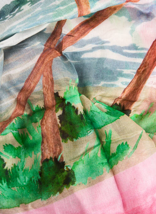 Eșarfă roz MOMENT femeie