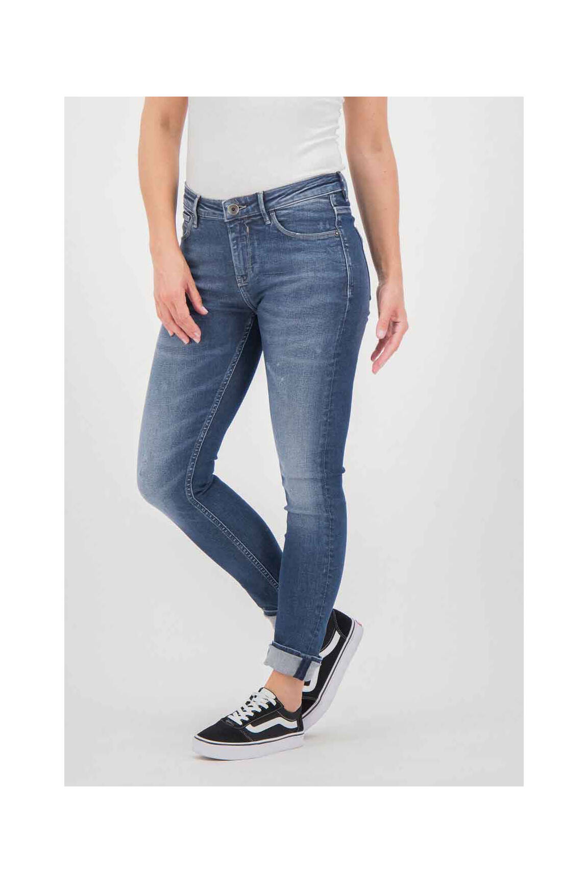 Blugi skinny albastru GARCIA femeie