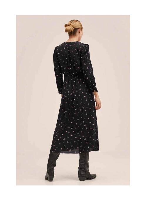 Rochie lungă negru MANGO femeie