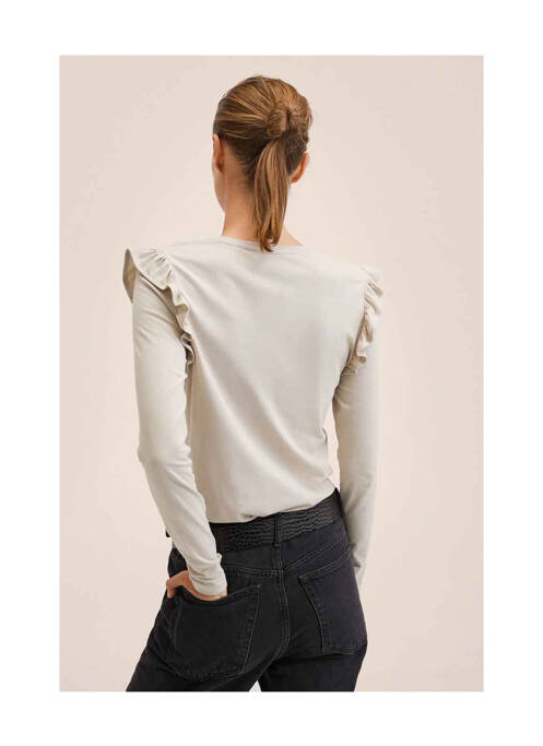 Tricou gri MANGO femeie