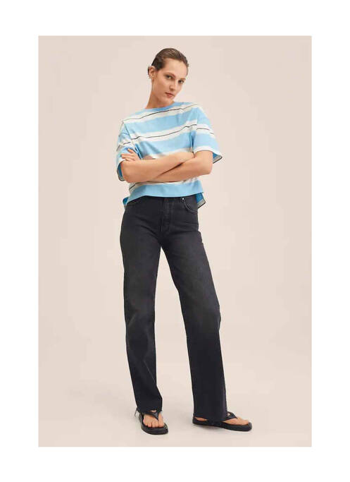 Tricou albastru MANGO femeie
