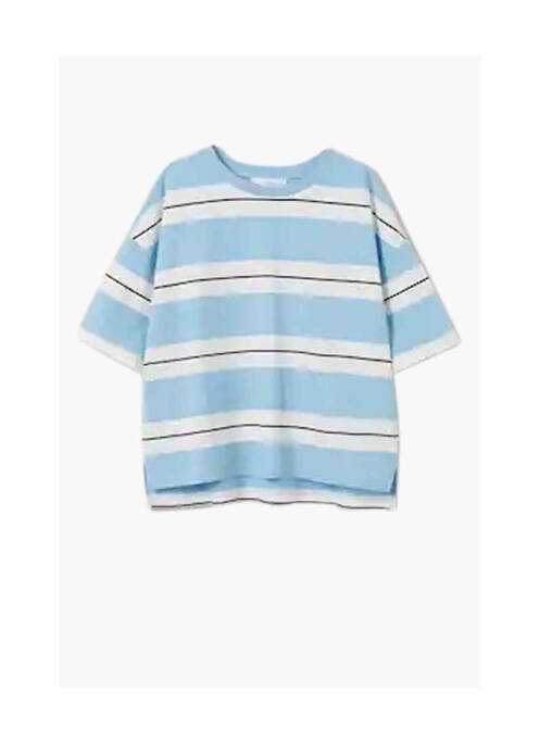 Tricou albastru MANGO femeie