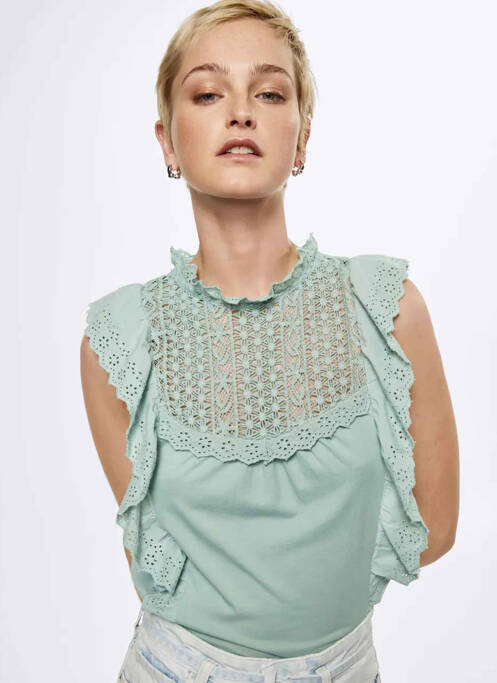 Top albastru MANGO femeie