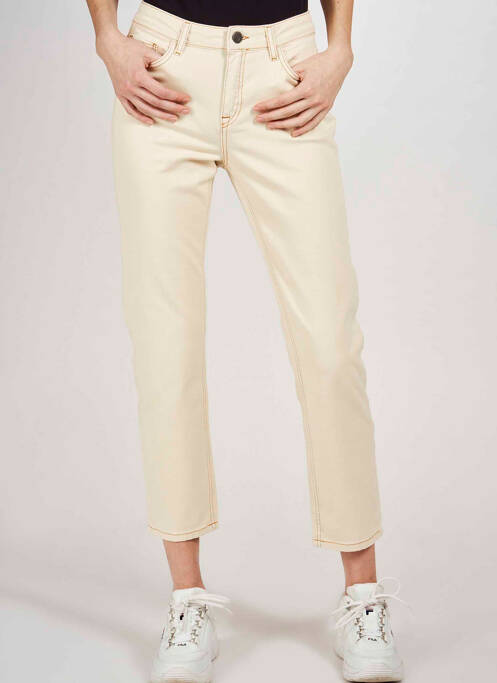 Blugi cu croială dreaptă bej NOISY MAY femeie