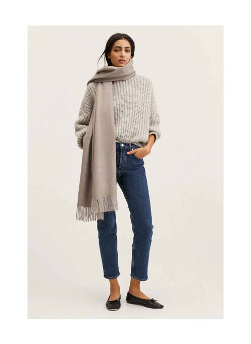 Pantalon 7/8 albastru MANGO femeie